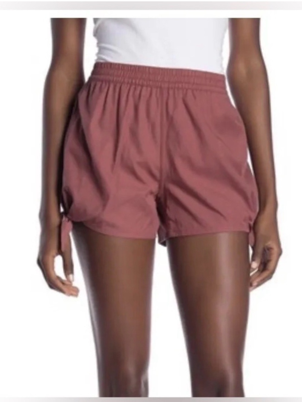 Madewell Pull-On Side-Tie Shorts- Autumn Berry